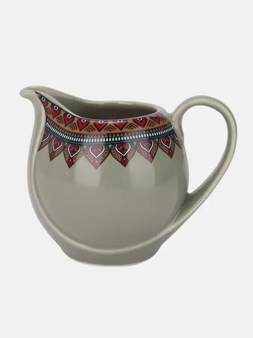 Olive Lace Design Ceramic Milk Pot